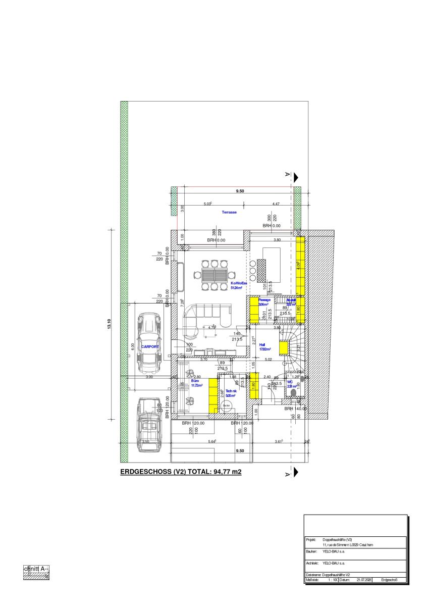 Futur projet de maison jumelée à L-2121 Crauthem