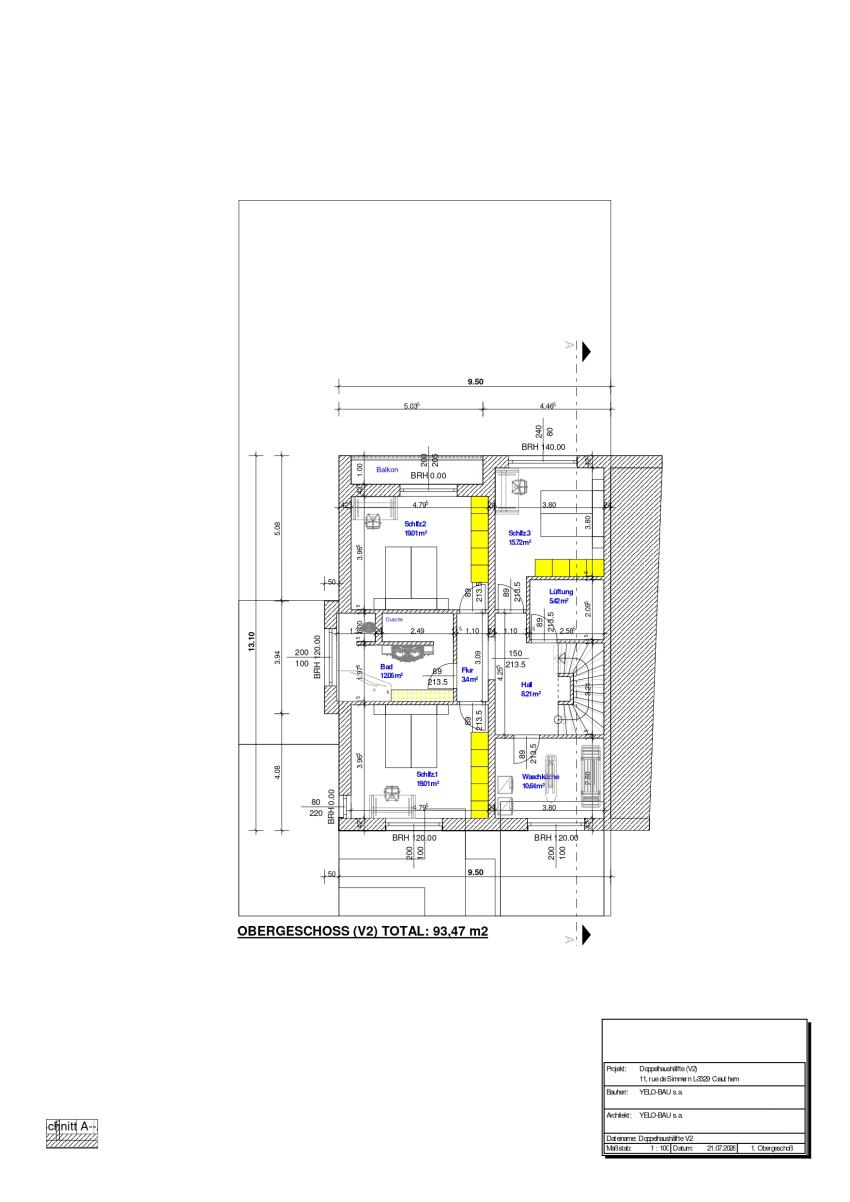 Futur projet de maison jumelée à L-2121 Crauthem