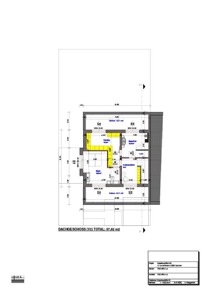 Futur projet de maison jumelée à L-2121 Crauthem